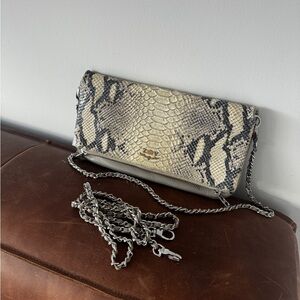 Zadig & Voltaire Rock Nano Snake-embossed Leather Cross-body Bag